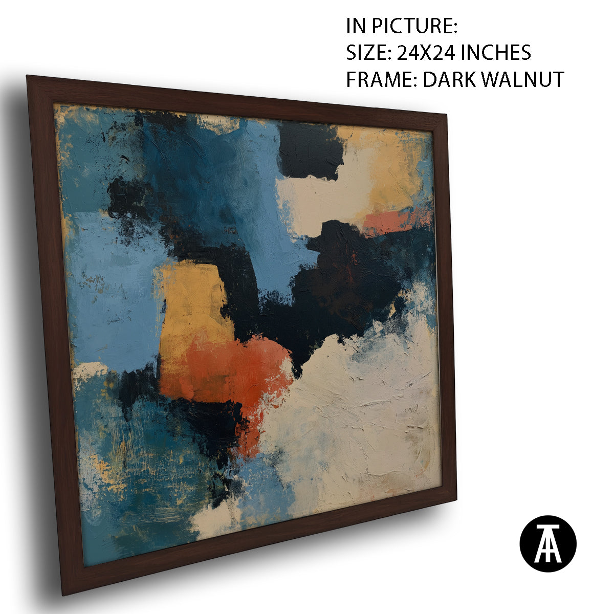 Artwork in Dark Walnut Frame