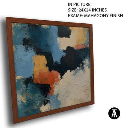Artwork in Mahogany Finish Frame