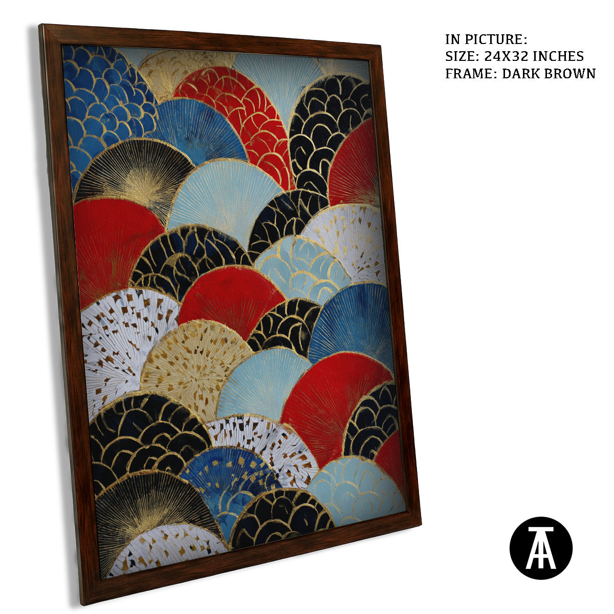 Artwork in Metal Champagne Gold Frame