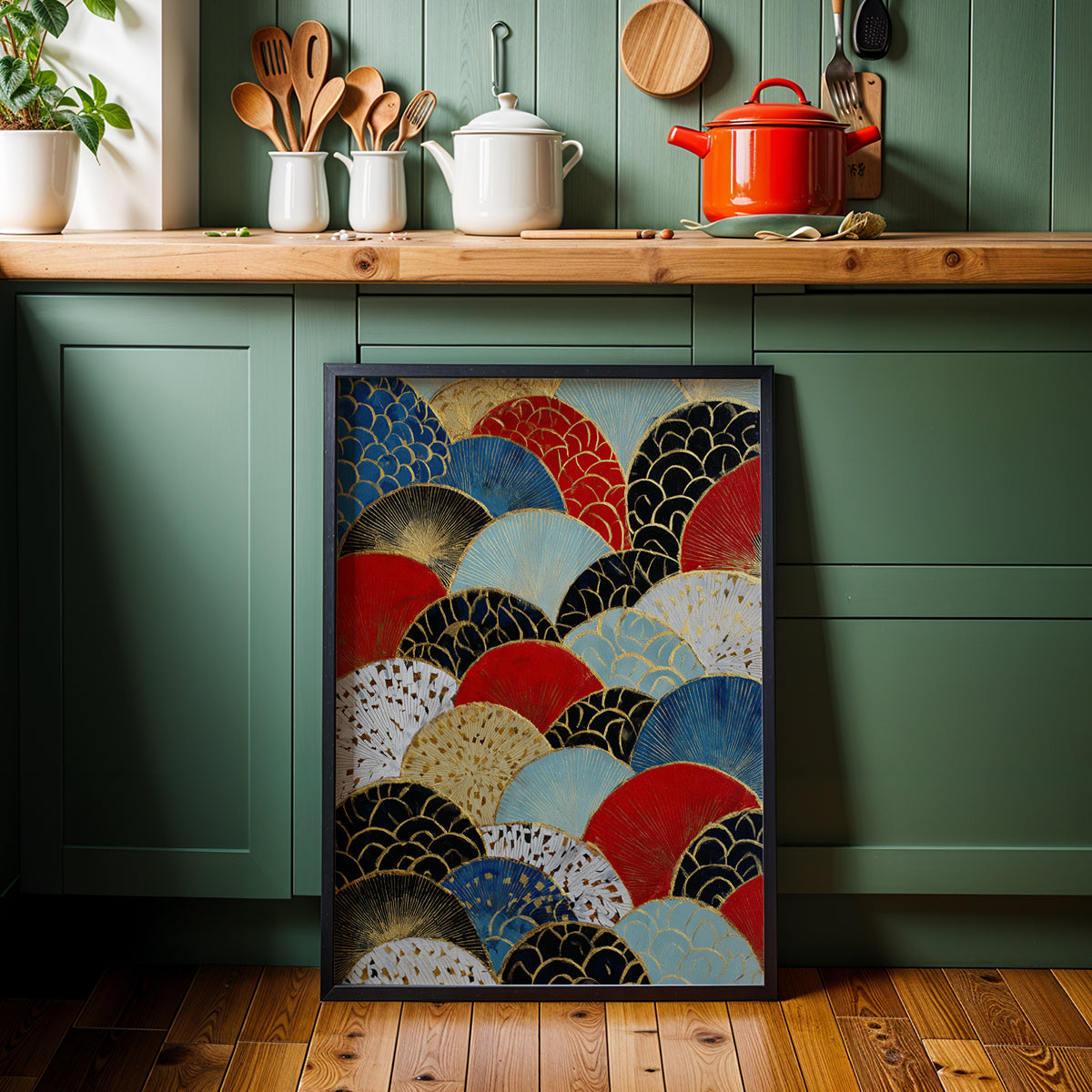 Japanese Artwork in a Lifestyle Setting