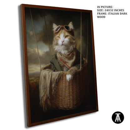 Artwork in Dark Wood Frame