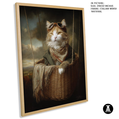 Artwork in Natural Wood Frame