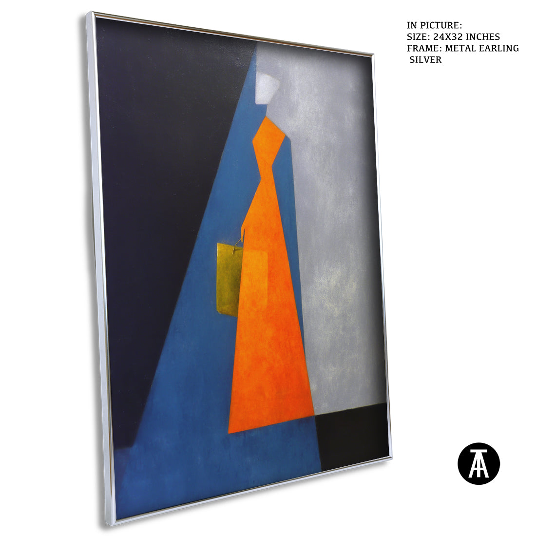 Artwork in Metal Earling Silver Frame