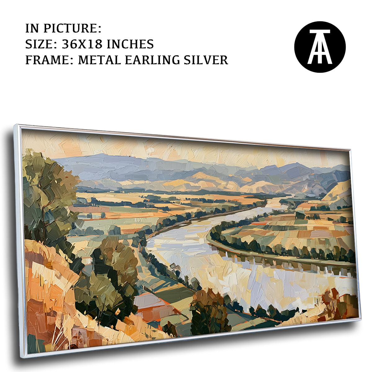 Artwork in Metal Earling Silver Frame