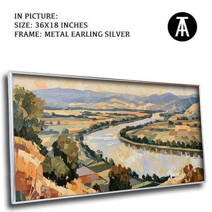 Artwork in Metal Earling Silver Frame