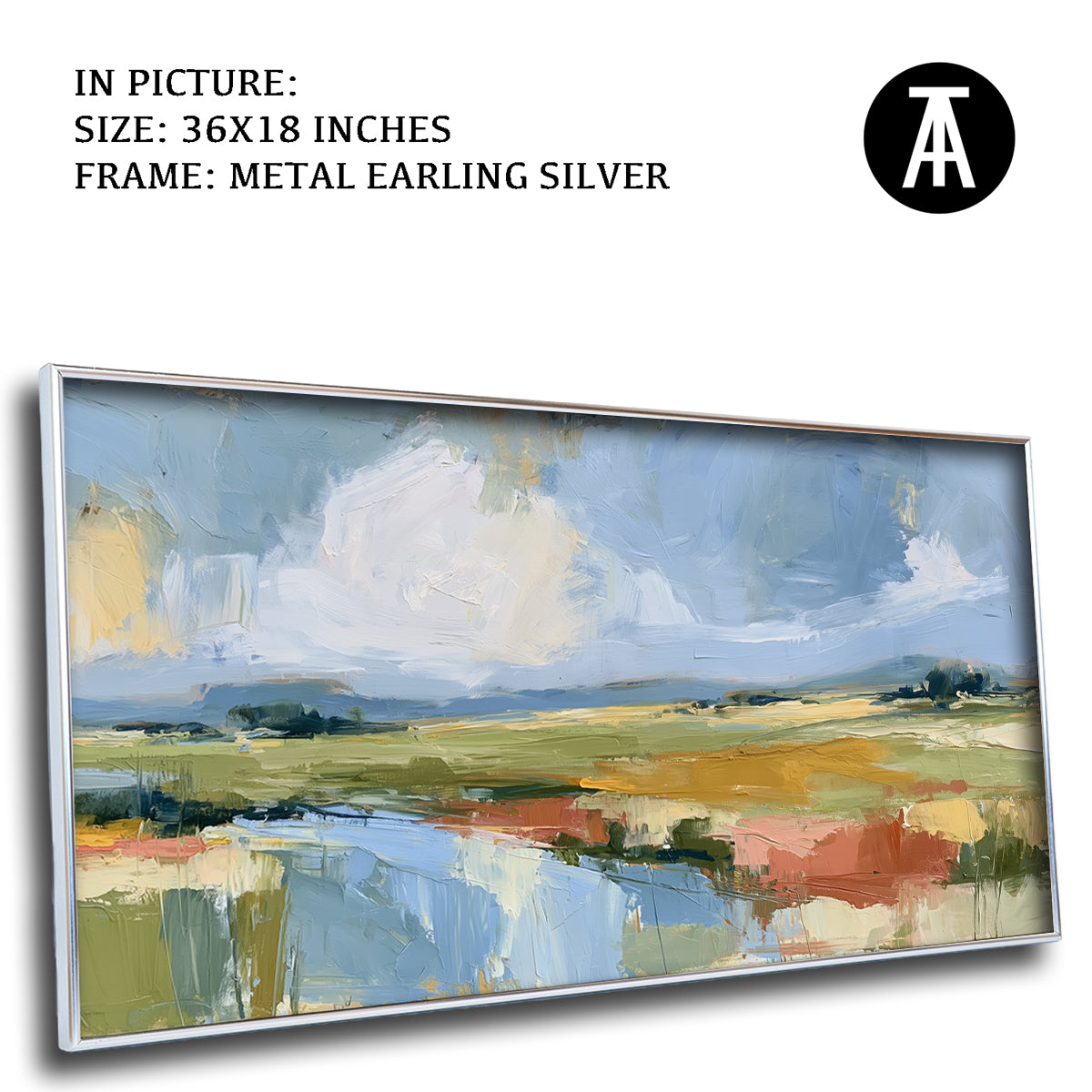 Artwork in Metal Earling Silver Frame