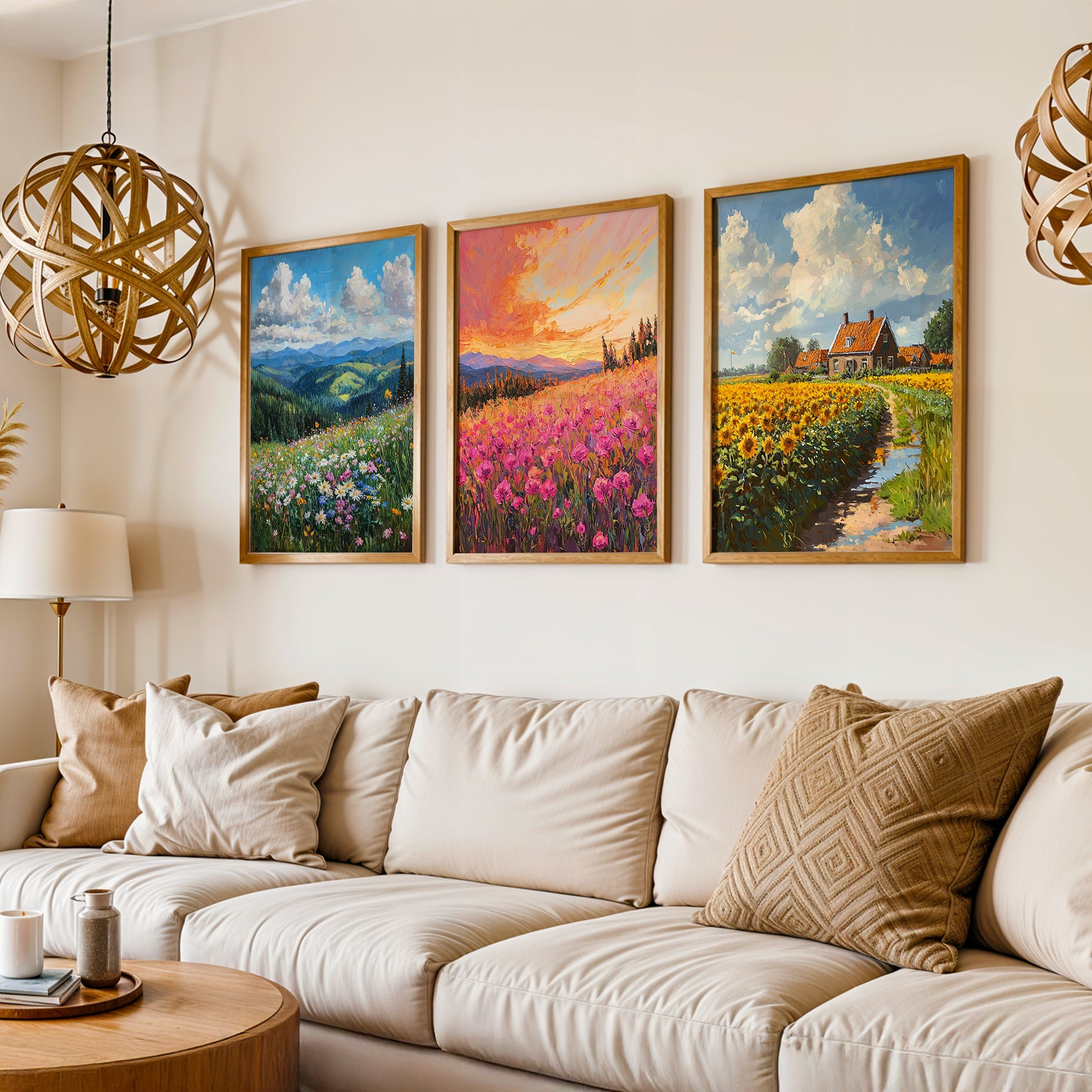 Gallery Wall Set in Lifestyle Setting