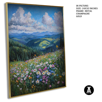 Sample Artwork in Champagne gold Metal Frame