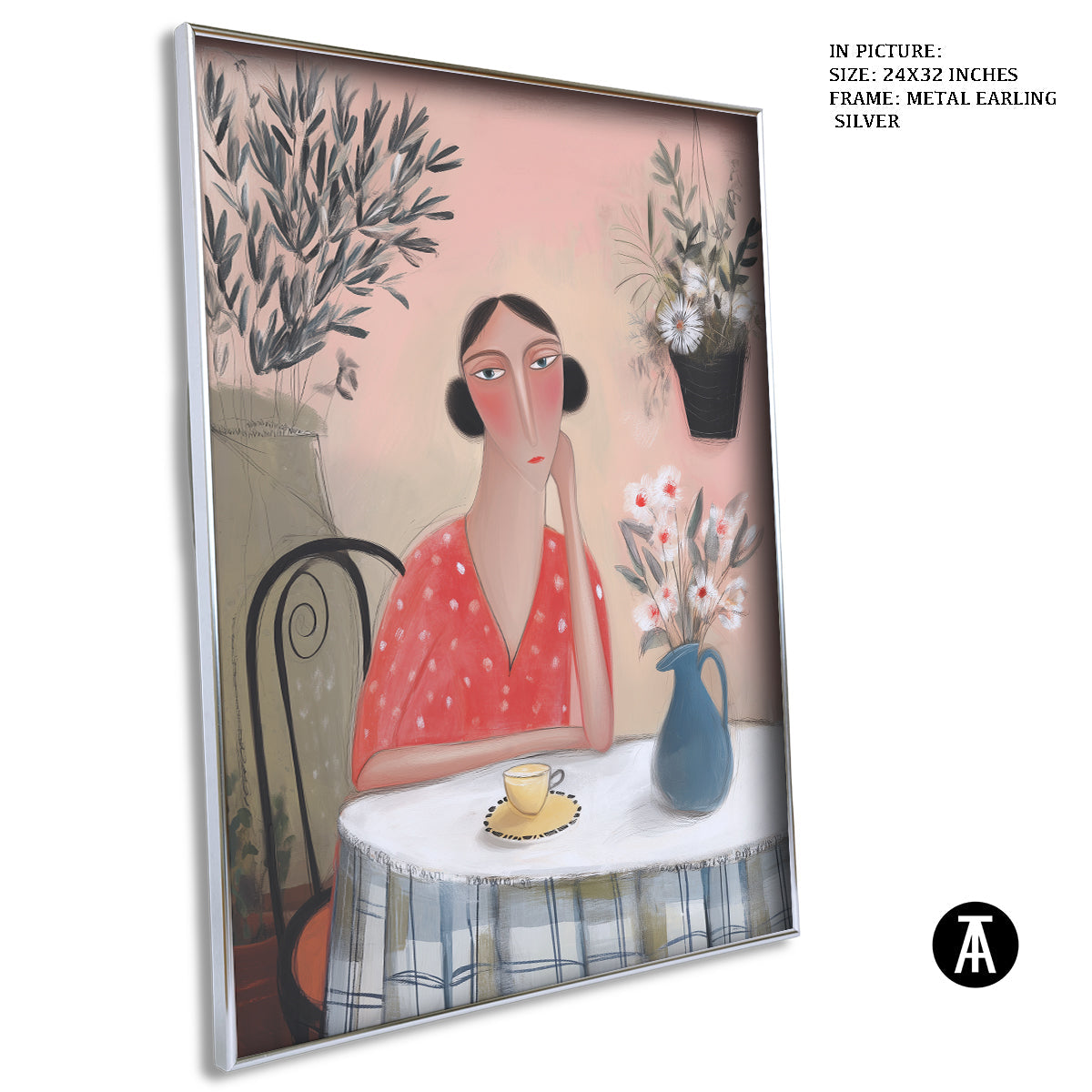 Artwork in Metal Earling Silver Frame