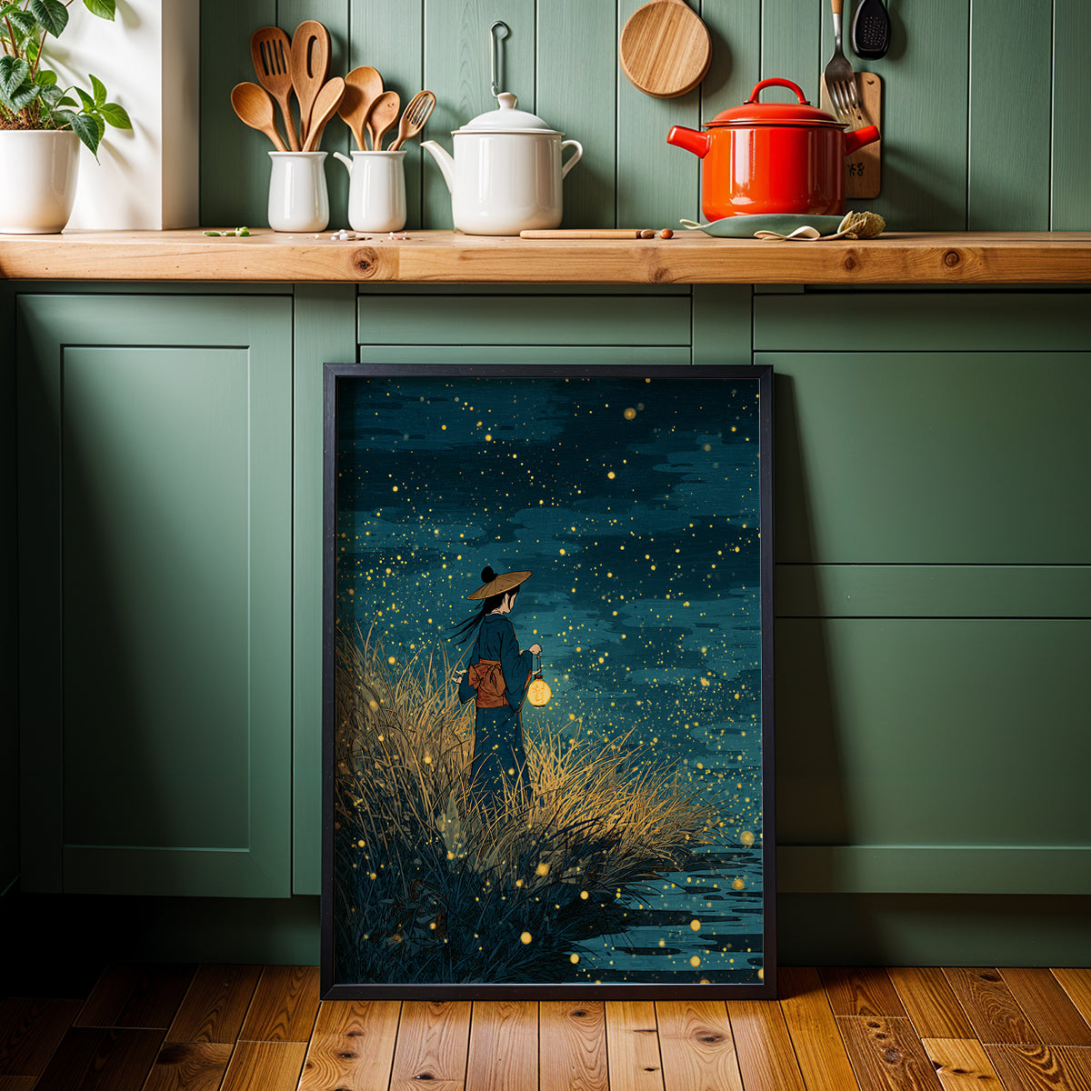 Japanese Artwork in a Lifestyle Setting