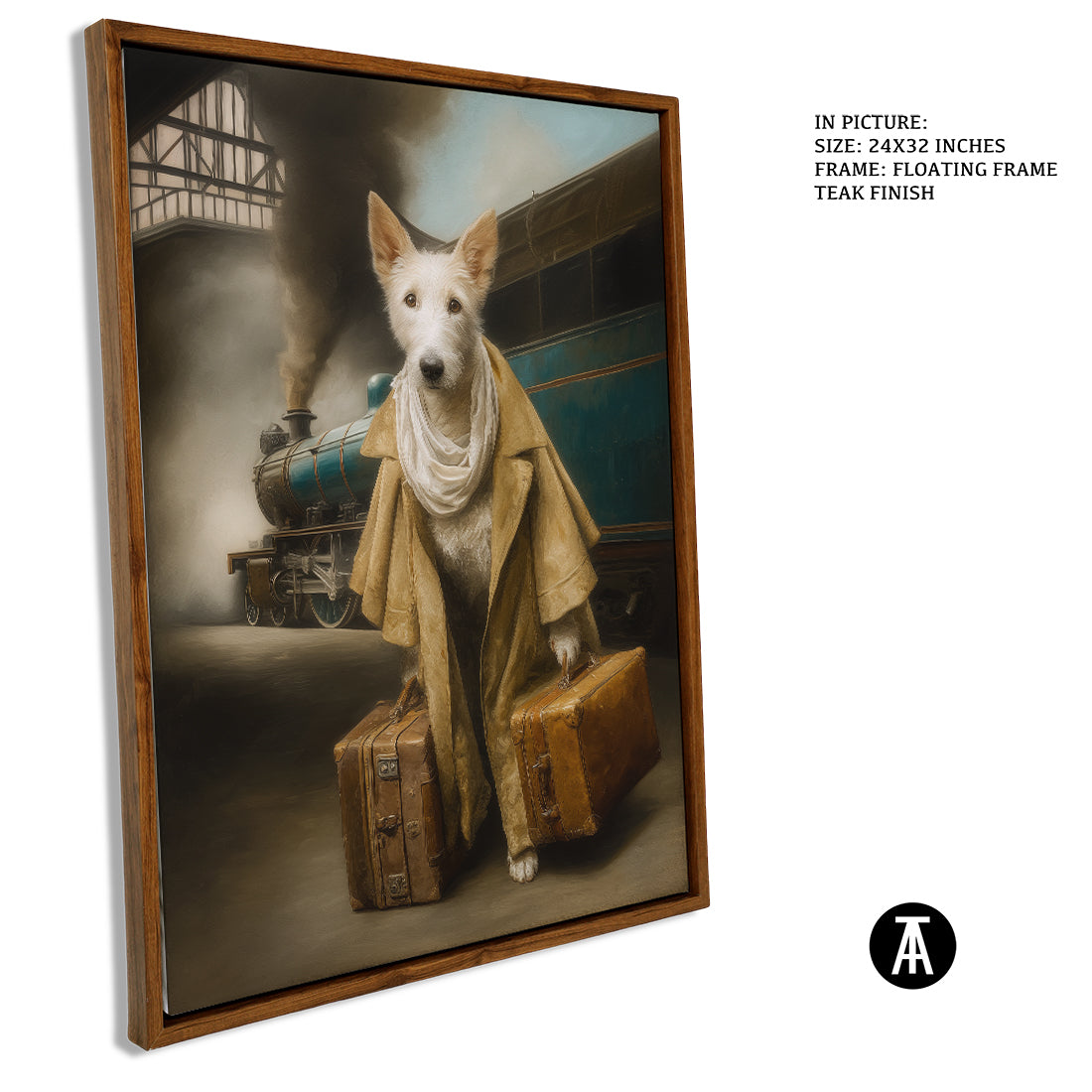 Sample Artwork in Floating Frame