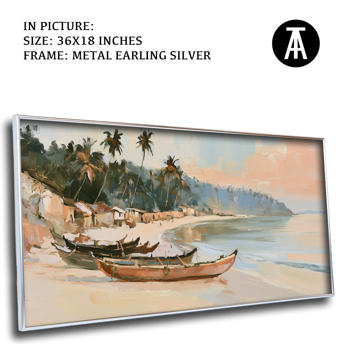 Artwork in Metal Earling Silver Frame