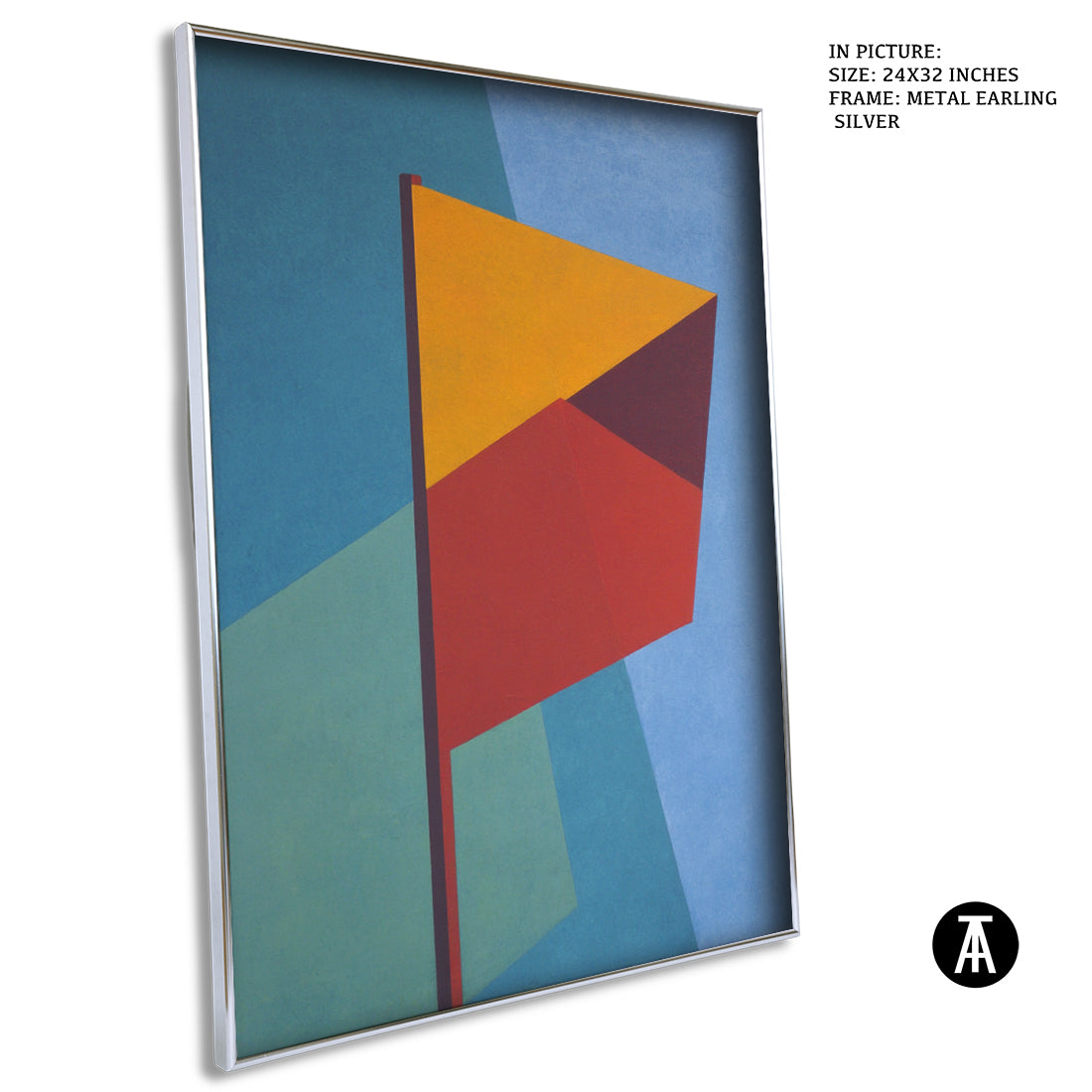 Artwork in Metal Earling Silver Frame