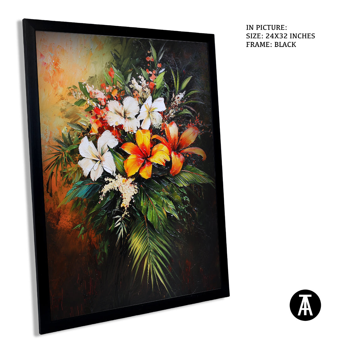 Sample Artwork in Black Frame