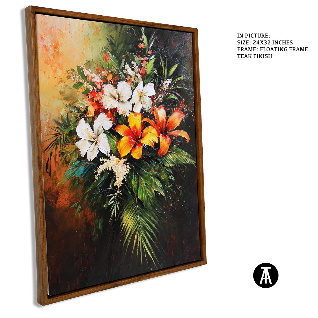 Sample Artwork in Floating Frame