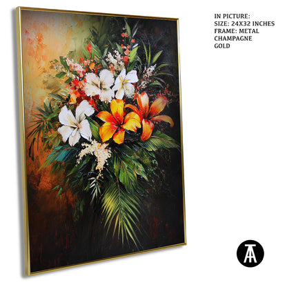 Sample Artwork in Champagne gold Metal Frame