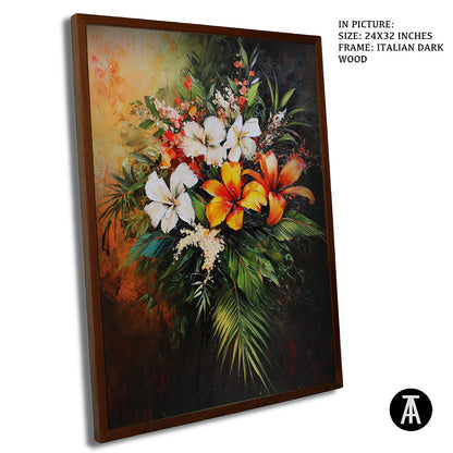 Sample Artwork in Italian Wood Framing Dark