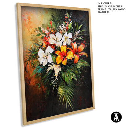Sample Artwork in Italian Wood Framing Natural