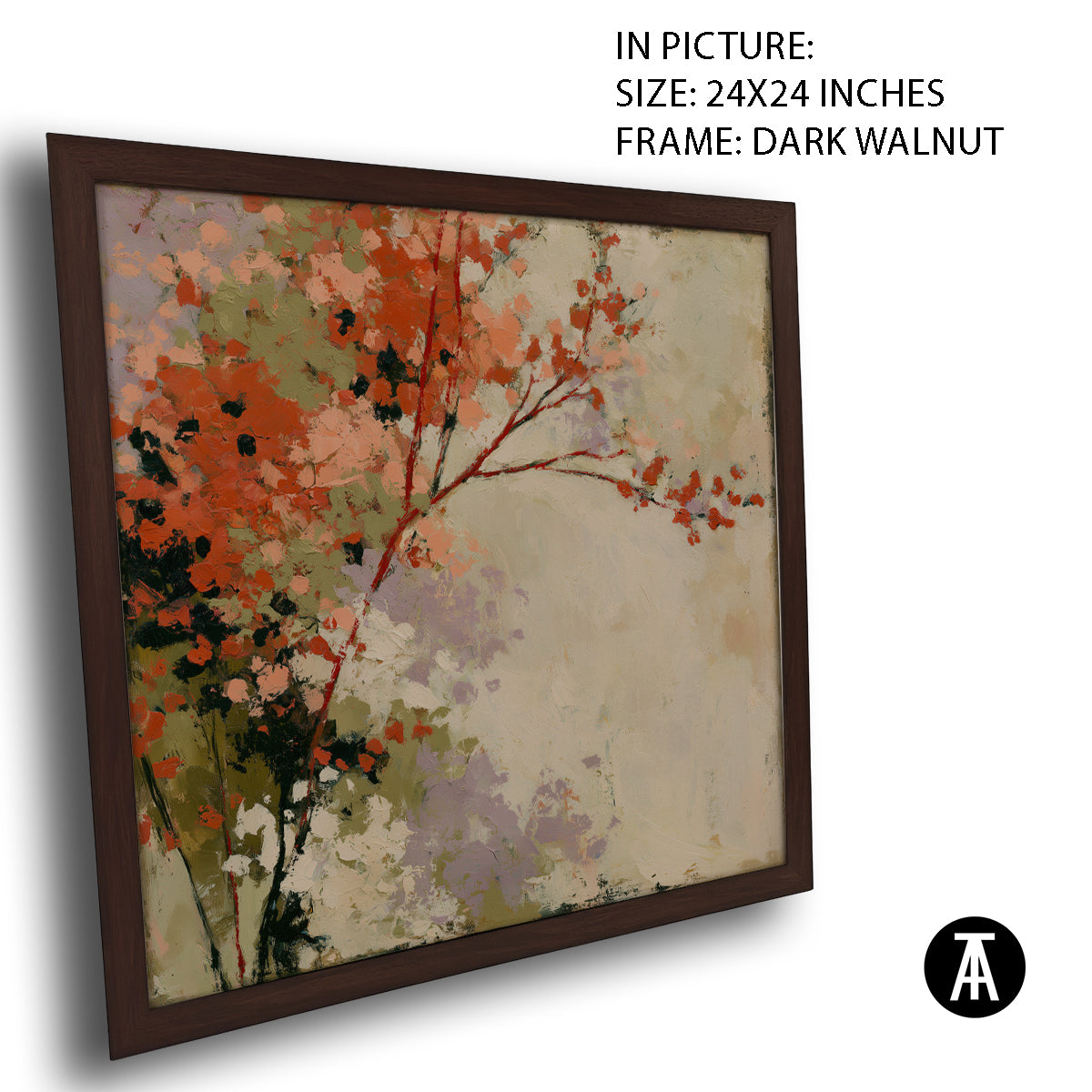 Artwork in Dark Walnut Frame