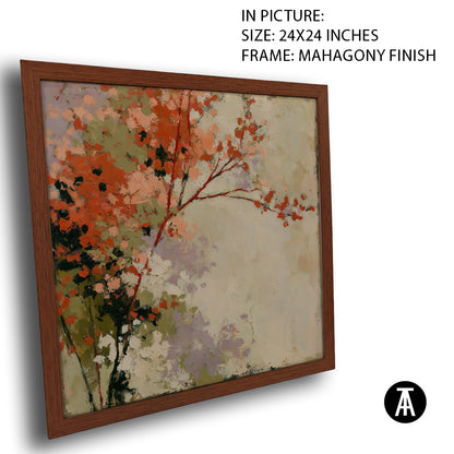 Artwork in Mahogany Finish Frame