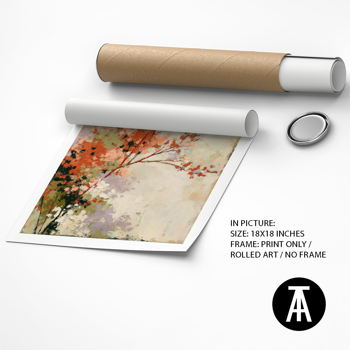 Artwork as Print Only / Rolled Art
