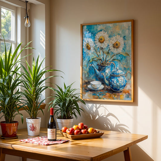 Floral Artwork in a Lifestyle Setting