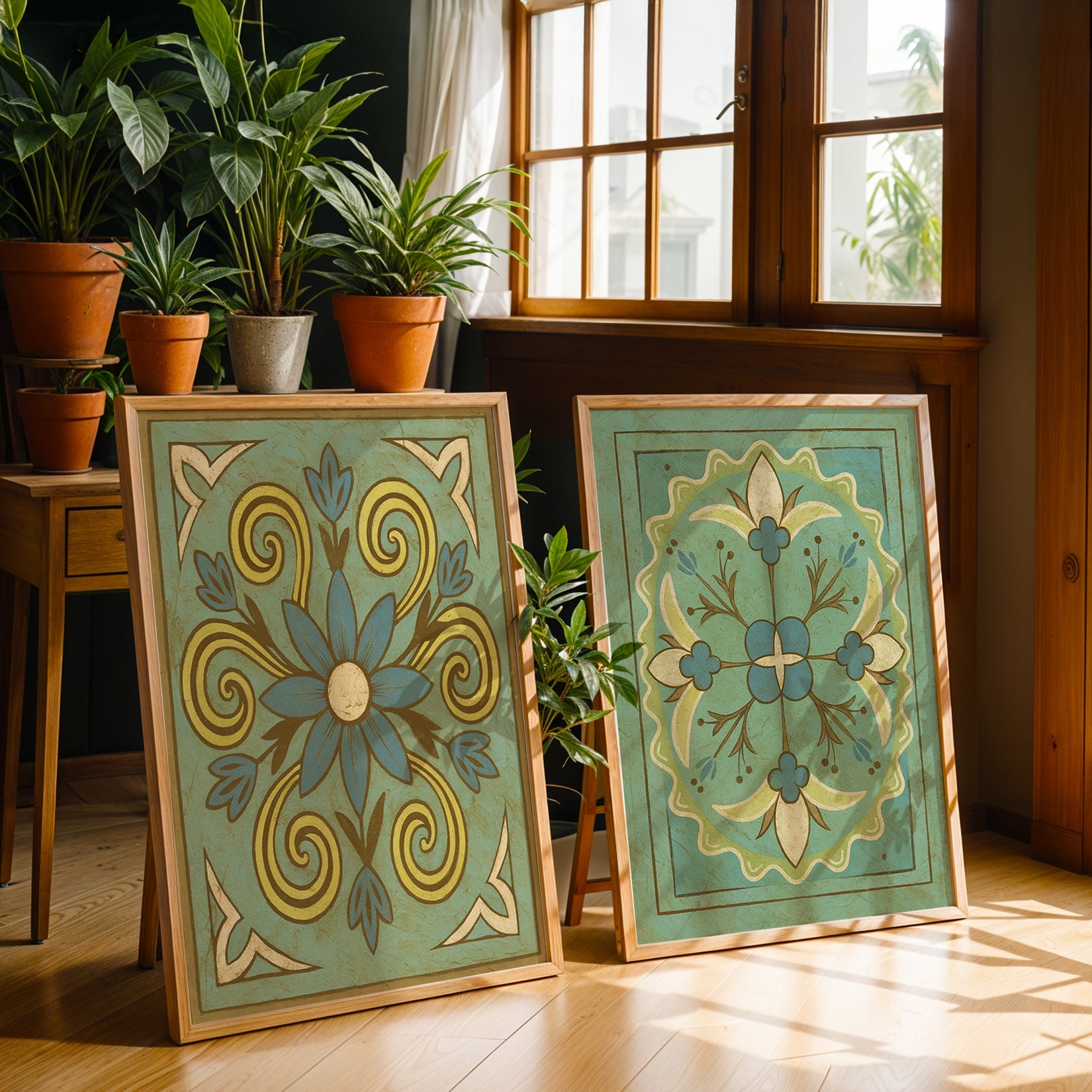 Heritage Indian Painting in a Lifestyle Setting