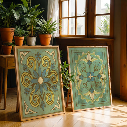 Heritage Indian Painting in a Lifestyle Setting