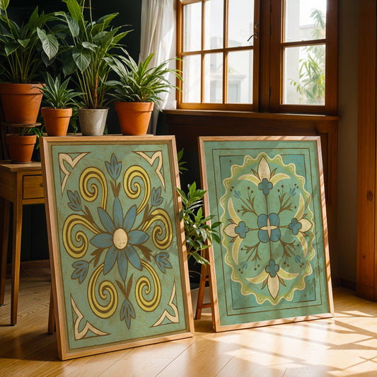 Heritage Indian Painting in a Lifestyle Setting