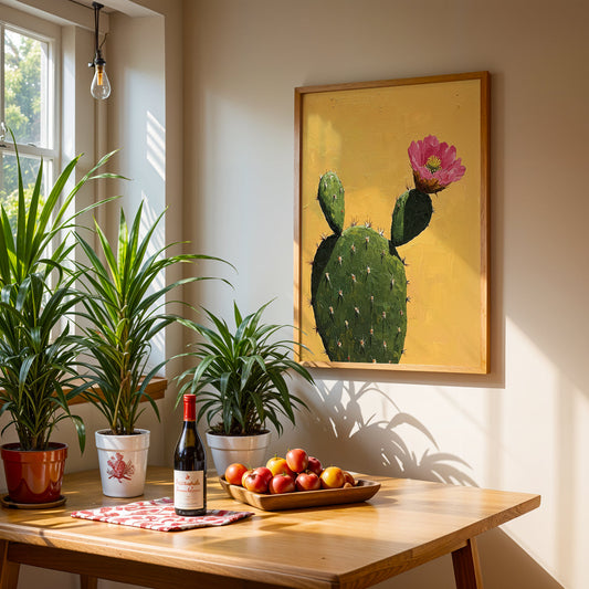 Floral Artwork in a Lifestyle Setting