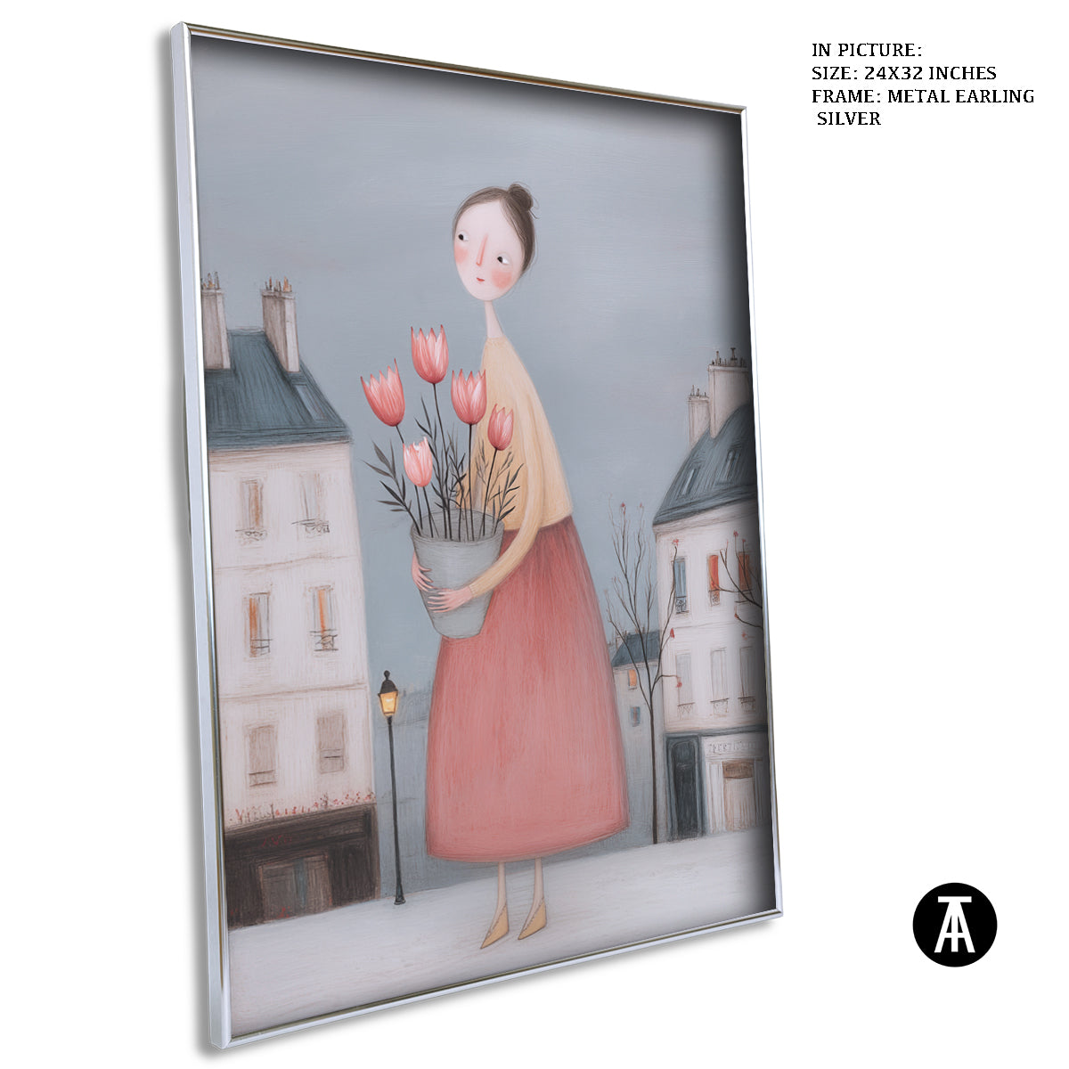 Artwork in Metal Earling Silver Frame