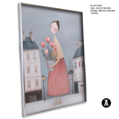 Artwork in Metal Earling Silver Frame