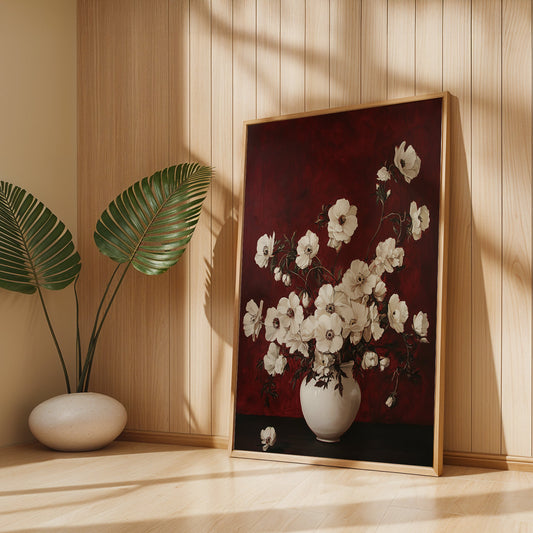 Floral Painting in a Lifestyle Setting