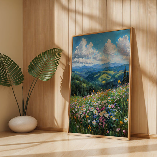 Floral Painting in a Lifestyle Setting