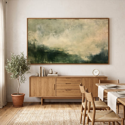 Abstract Painting in a Lifestyle Setting