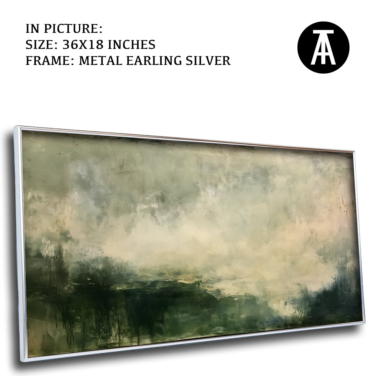 Artwork in Metal Earling Silver Frame