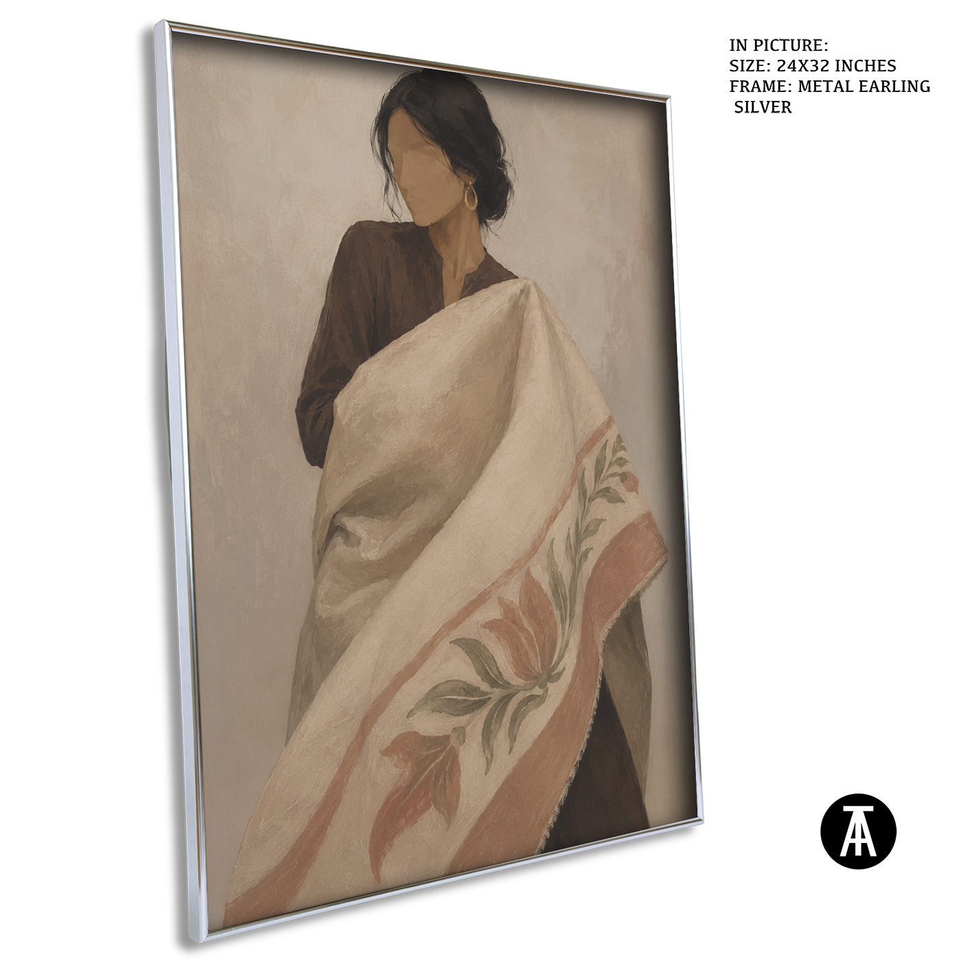 Artwork in Metal Earling Silver Frame
