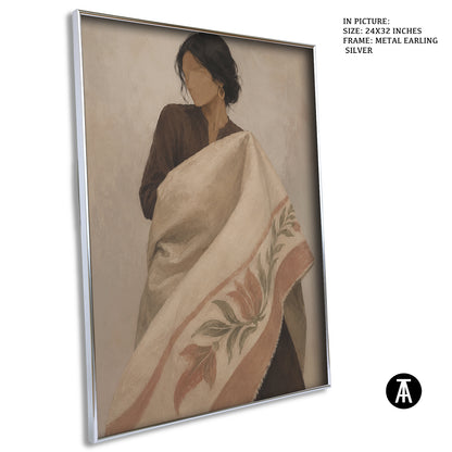 Artwork in Metal Earling Silver Frame