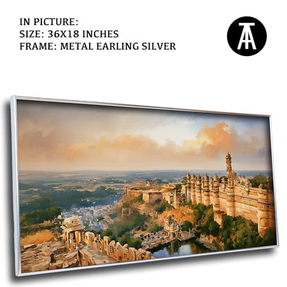 Artwork in Metal Earling Silver Frame