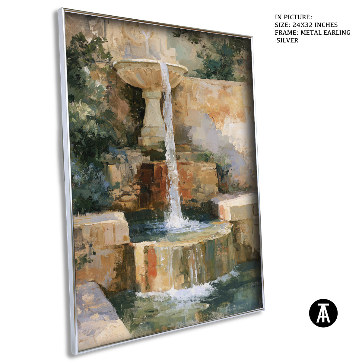 Artwork in Metal Earling Silver Frame