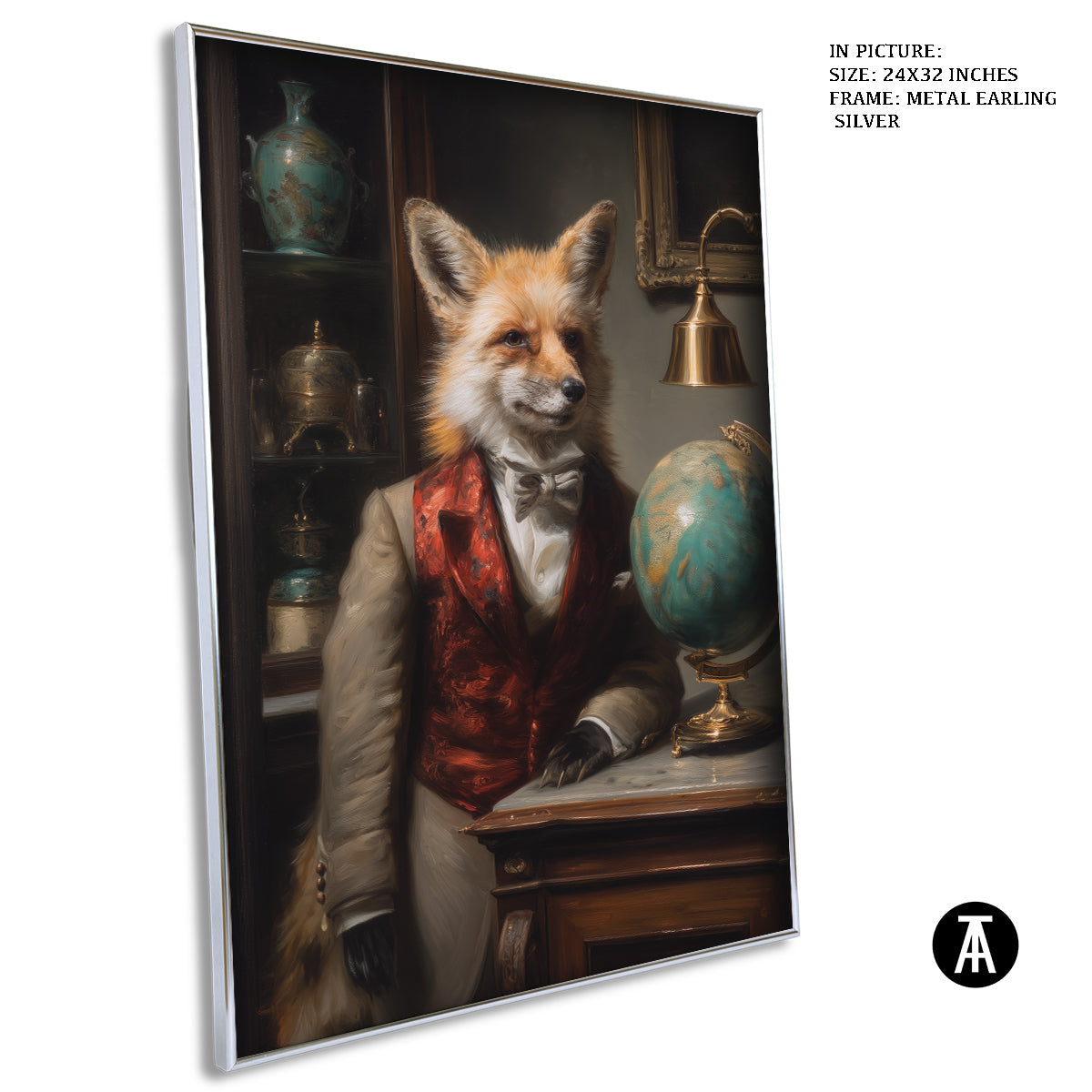 Artwork in Metal Earling Silver Frame