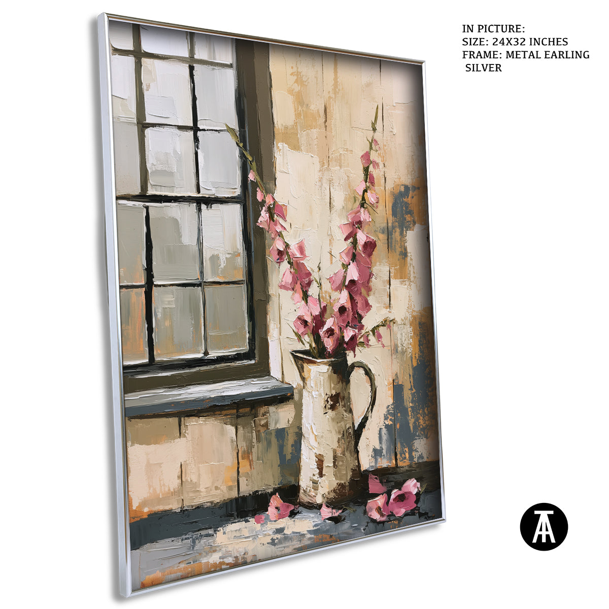 Artwork in Metal Earling Silver Frame