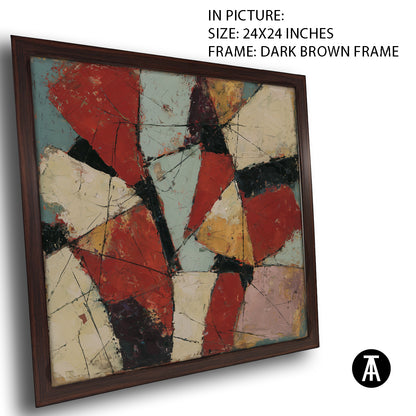 Artwork in Dark Brown Frame