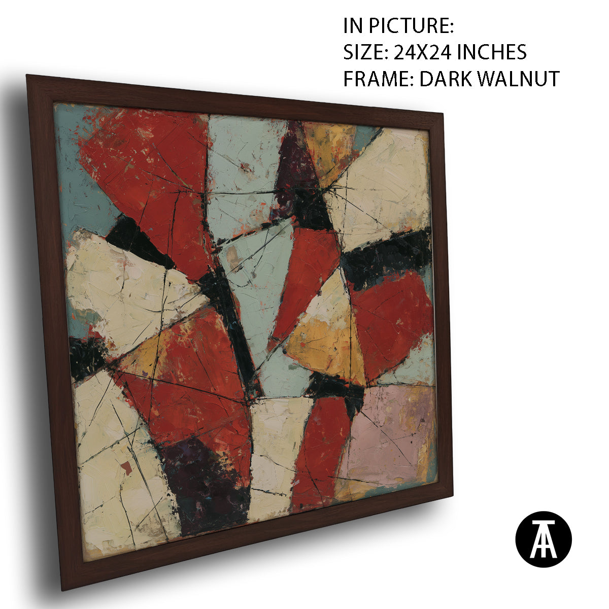 Artwork in Dark Walnut Frame