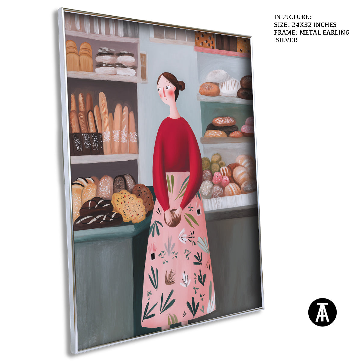 Artwork in Metal Earling Silver Frame