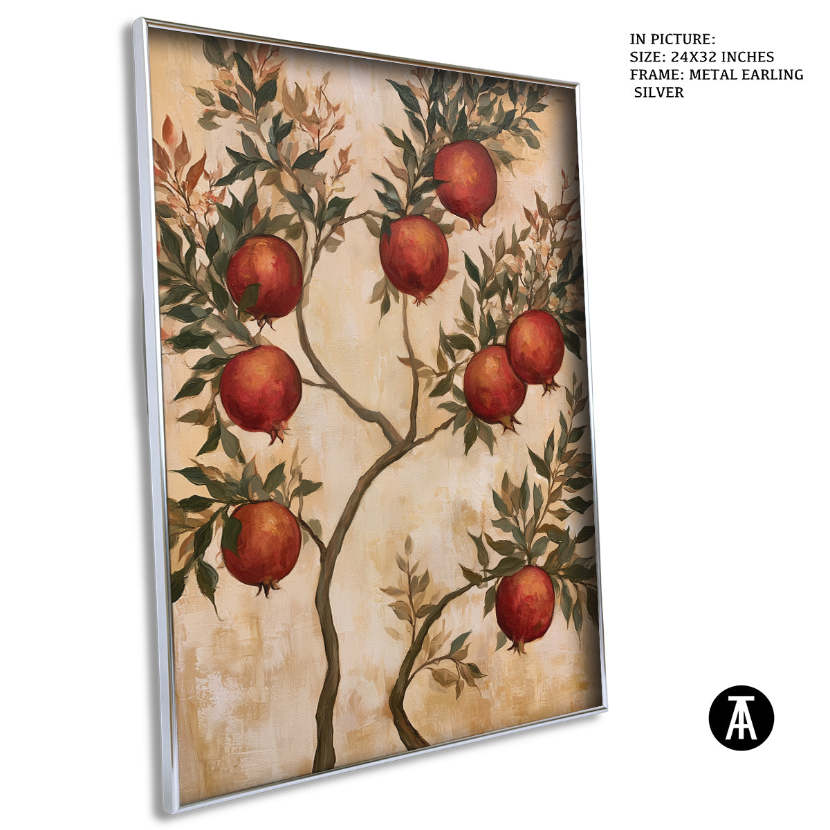 Artwork in Metal Earling Silver Frame