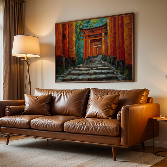 Japanese Artwork in a Lifestyle Setting