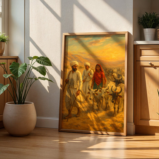 Heritage Indian Painting in a Lifestyle Setting