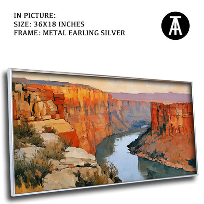 Artwork in Metal Earling Silver Frame