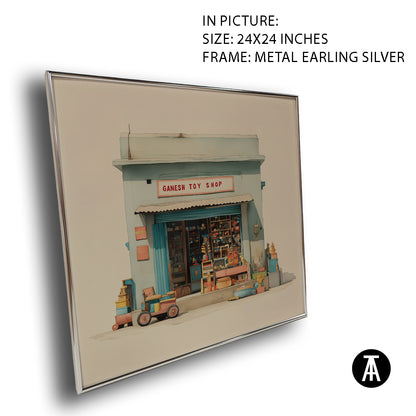 Artwork in Metal Earling Silver Frame